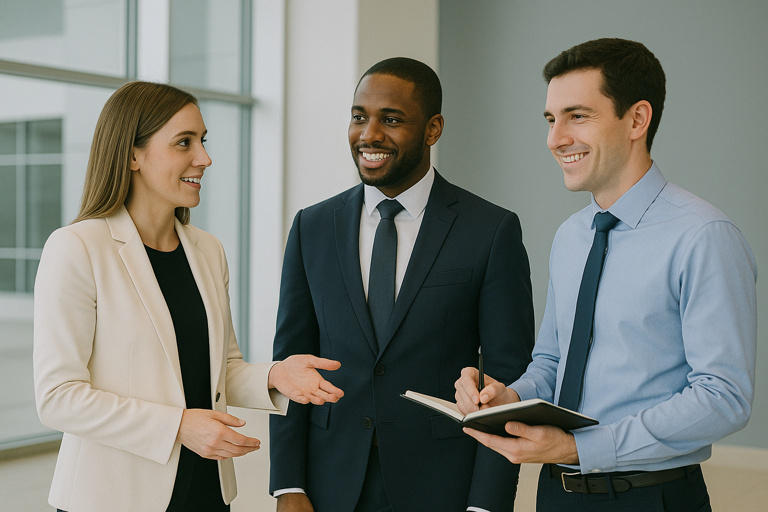 Frontline team working together